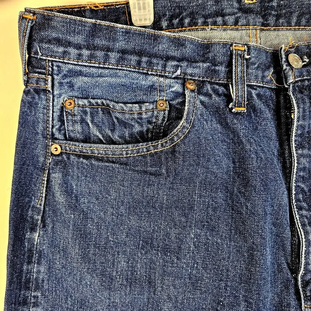 Vintage 60s Levi's 502 Jean Selvedge 36x30 FIT 36X27 Dark Rare #16 Button
